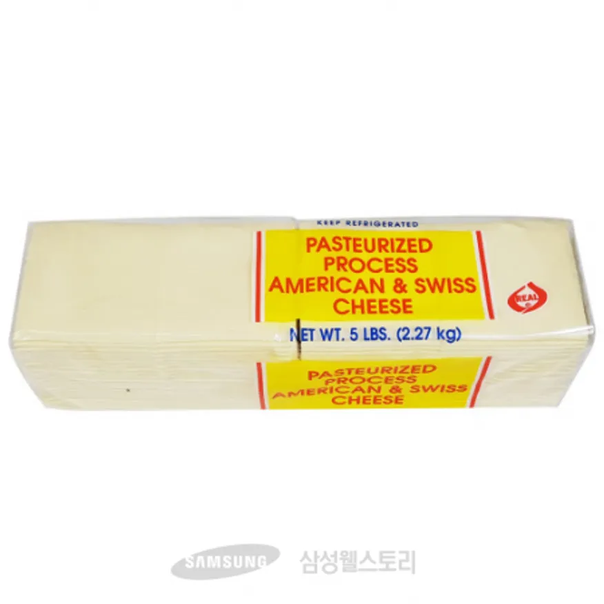 (16:30마감)아메리칸스위스슬라이스치즈(2.27KG(120EA)/P/본가드/미국산) 이미지