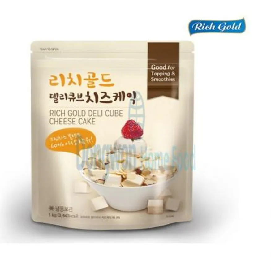 (16:30마감(D) 리치골드델리큐브치즈케익(동서/1KG)EA 이미지