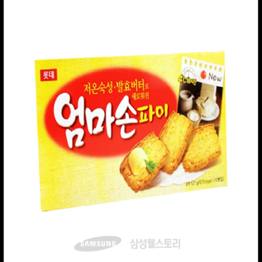(16:30마감)엄마손파이(롯데제과/127G(12.7G*10입)/EA/밀:외국산) 이미지