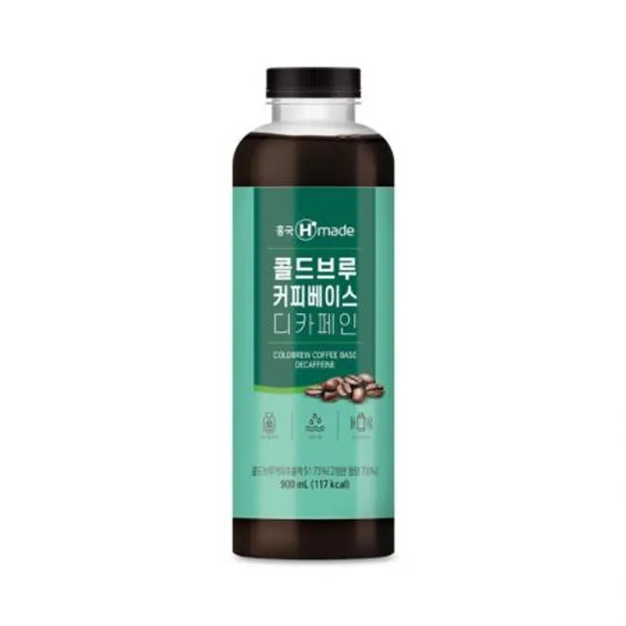(16:30마감(D) 콜드브루커피베이스디카페인(흥국/900ML)EA 이미지