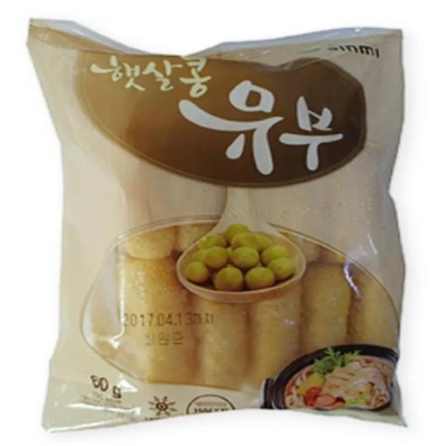 (16:30마감(D) 햇살콩유부사각(신미/6*6cm/60g*20EA)BOX 이미지