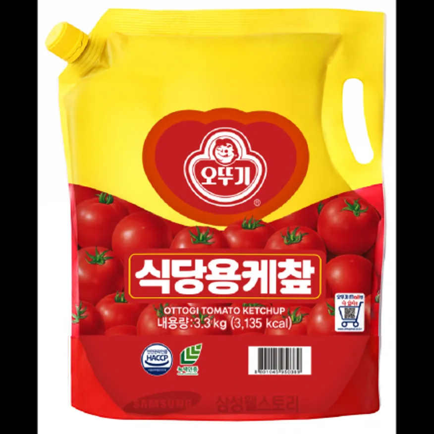 (16:30마감)케찹(스파우트팩)(3.3KG/PAC/토마토페이스트:외국산/오뚜기) 이미지