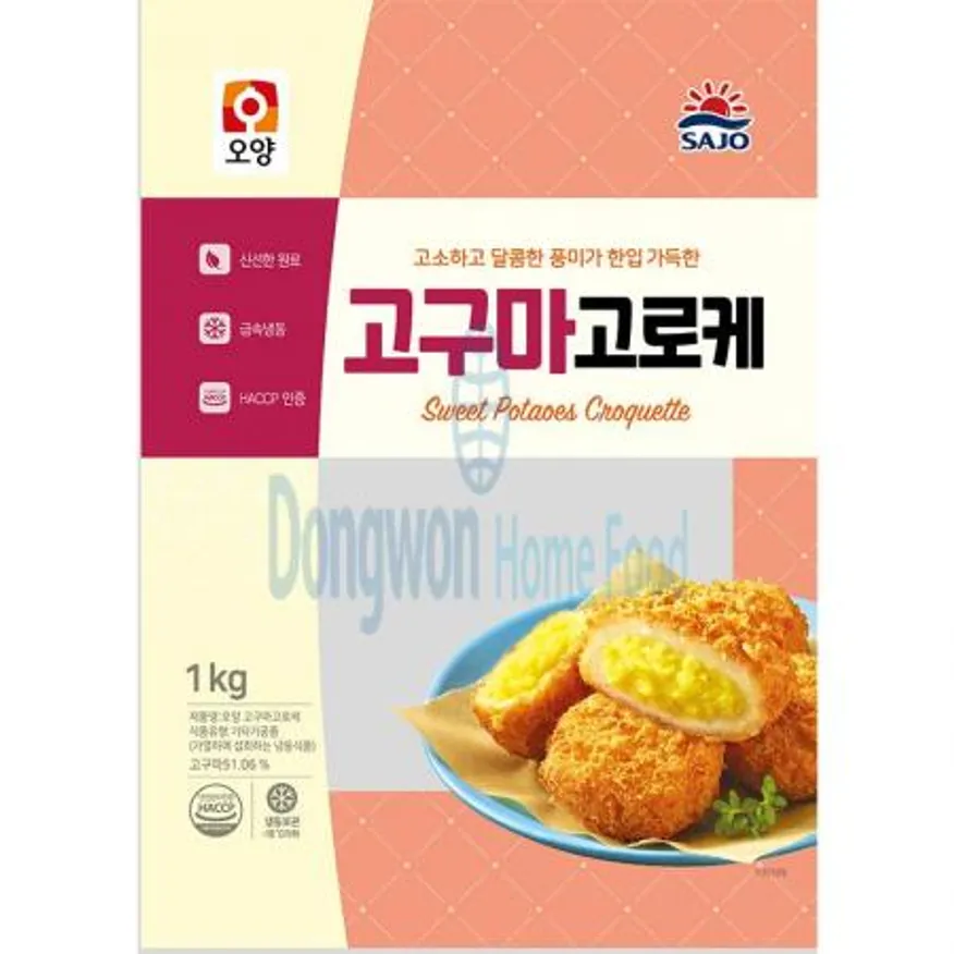 (16:30마감(D) 고구마고로케(사조오양/약33입/1kg)EA 이미지