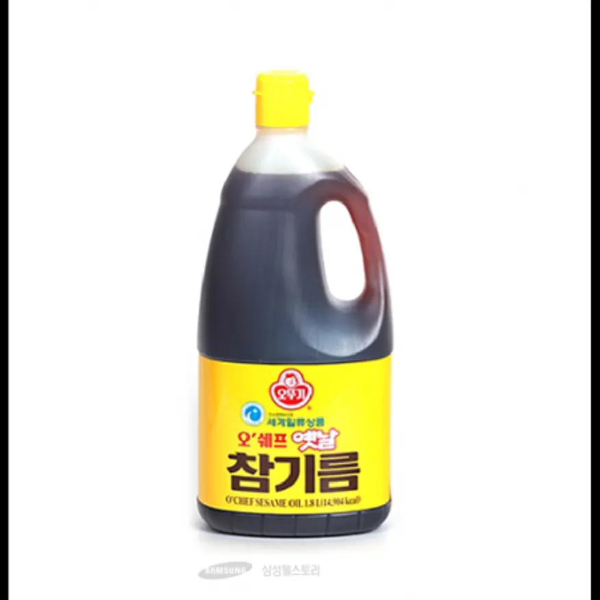 (16:30마감)오쉐프옛날참기름,참깨분:외국산,오뚜기,1.8L/EA 이미지