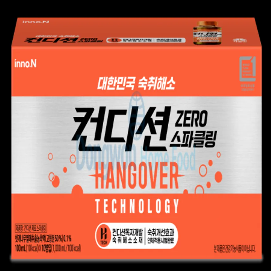 (16:30마감(D) 컨디션제로스파클링(이노엔/100ML*10입)EA 이미지