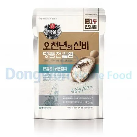(16:30마감(D) 천일염굵은소금(CJ/1kg)EA 이미지
