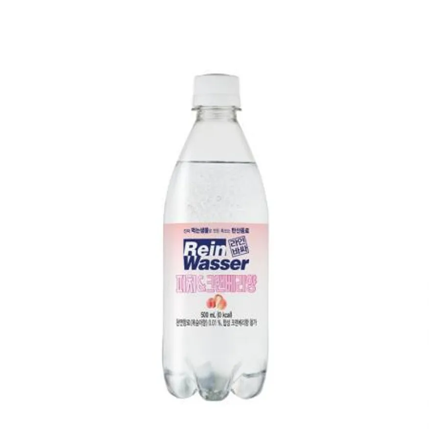(16:30마감(D) 라인바싸탄산수(동아오츠카/피치&크랜베리/500ML*20EA)BOX 이미지