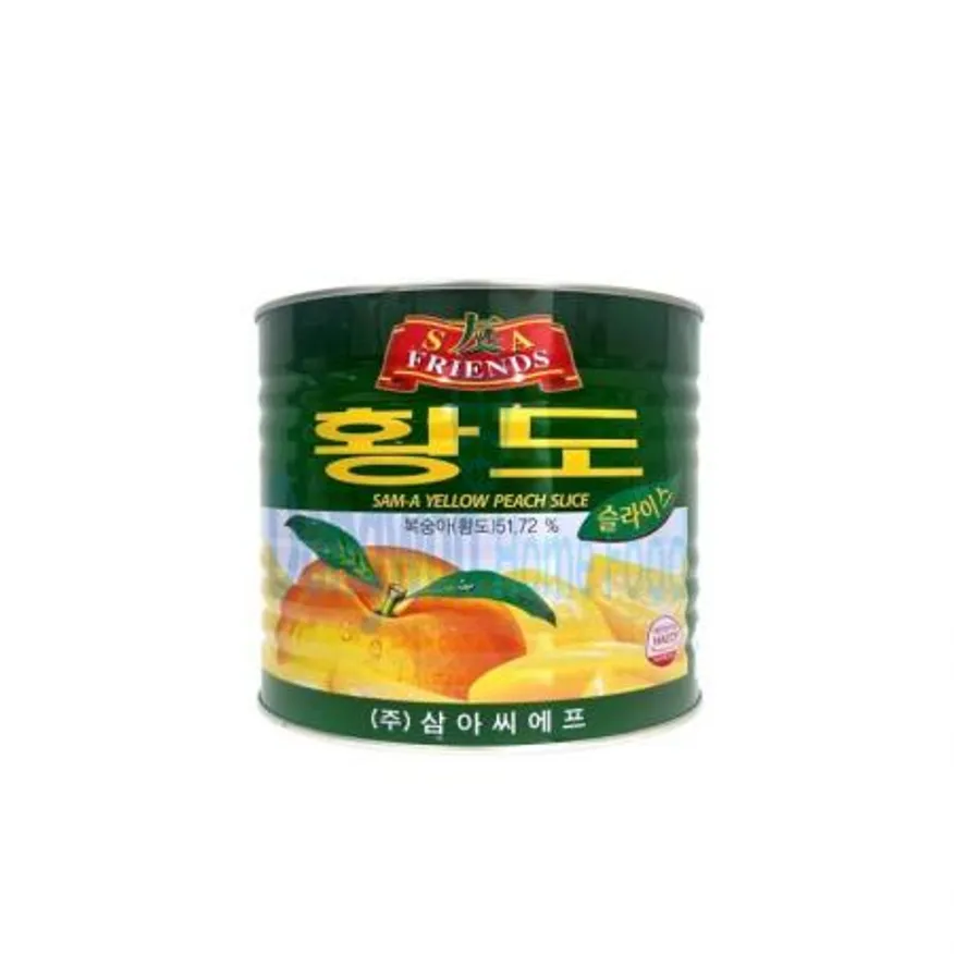 (16:30마감(D) 황도캔(삼아/8절/슬라이스/복숭아51%/2.9KG)EA 이미지