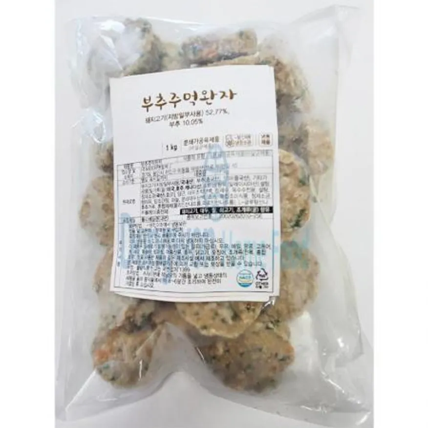 (16:30마감(D) 부추주먹완자(네이처앤컬처/돼지고기:국내산/1kg)EA 이미지
