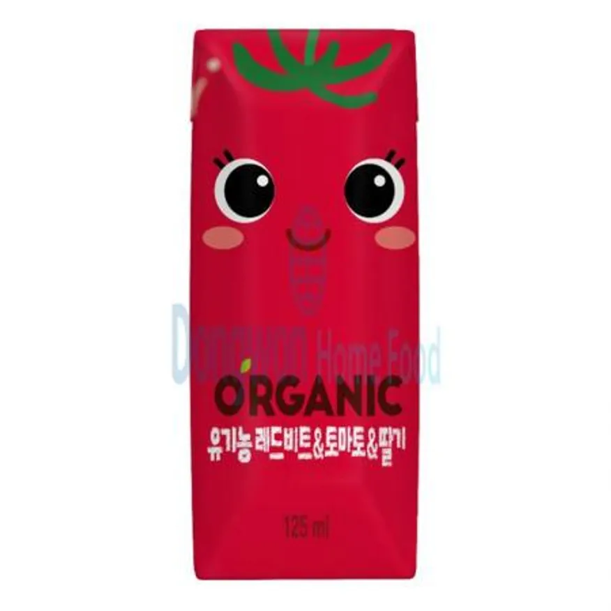 (16:30마감(D) 유기농레드비트&토마토&딸기(롯데칠성/크니쁘니/125ML)EA 이미지
