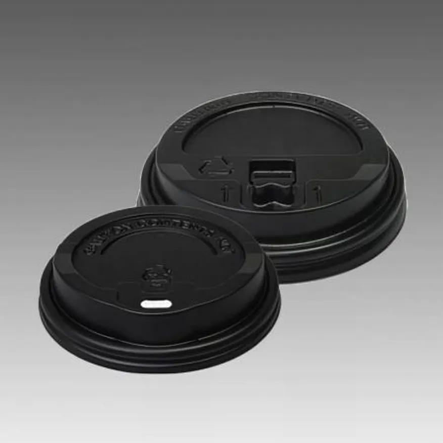(16:30마감(D) 종이컵리드(개폐형/10,13oz/PS/검정/100입)EA 이미지