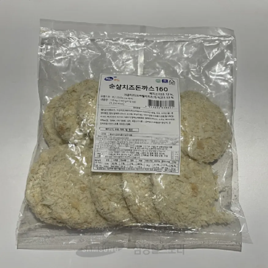 (16:30마감)순살치즈돈가스(하늘/1.6KG(160G*10EA)/PAC/돈육:국산) 이미지