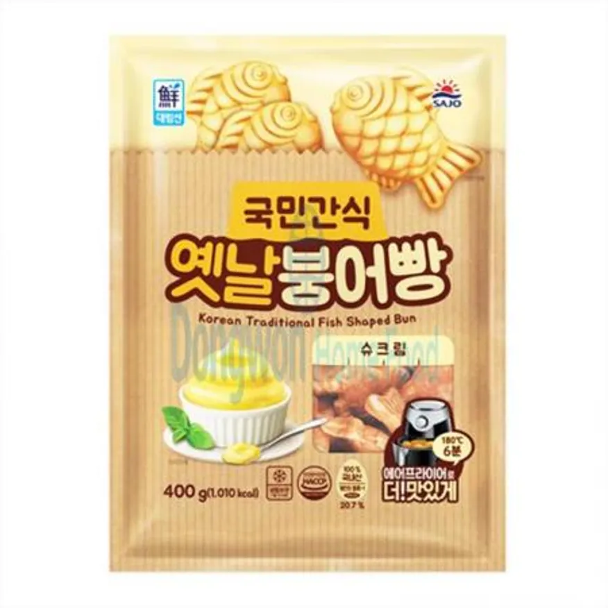 (16:30마감(D) 엣날붕어빵슈크림(사조대림/약23g*17입/냉동/400g)EA 이미지