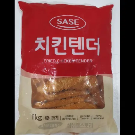 (16:30마감)냉동치킨텐더,태국산,DC,사세,1KG(26±2EA)/PAC 이미지
