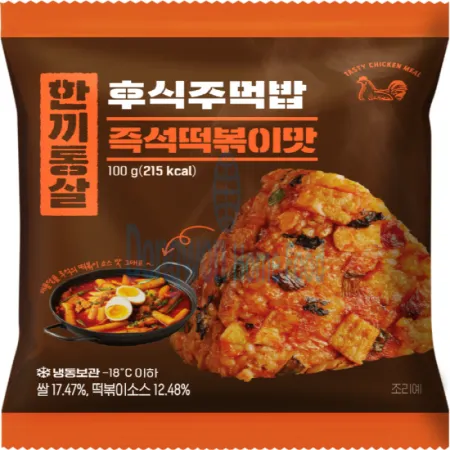 (16:30마감(D) 후식주먹밥(즉석떡볶이맛/한끼통살/100G)EA 이미지