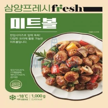 (16:30마감(D) 삼양프레시미트볼(삼양/닭고기:국내산,돼지고기:국내산/1kg)EA 이미지