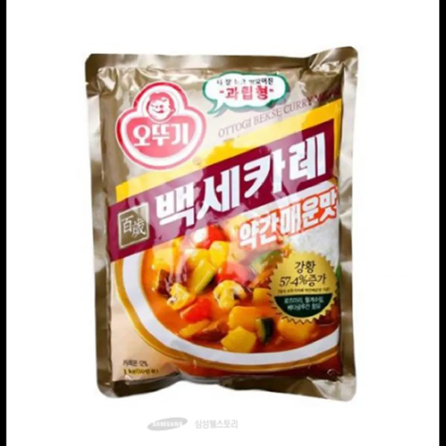 (16:30마감)백세카레(오뚜기/1KG/PAC/약간매운맛) 이미지