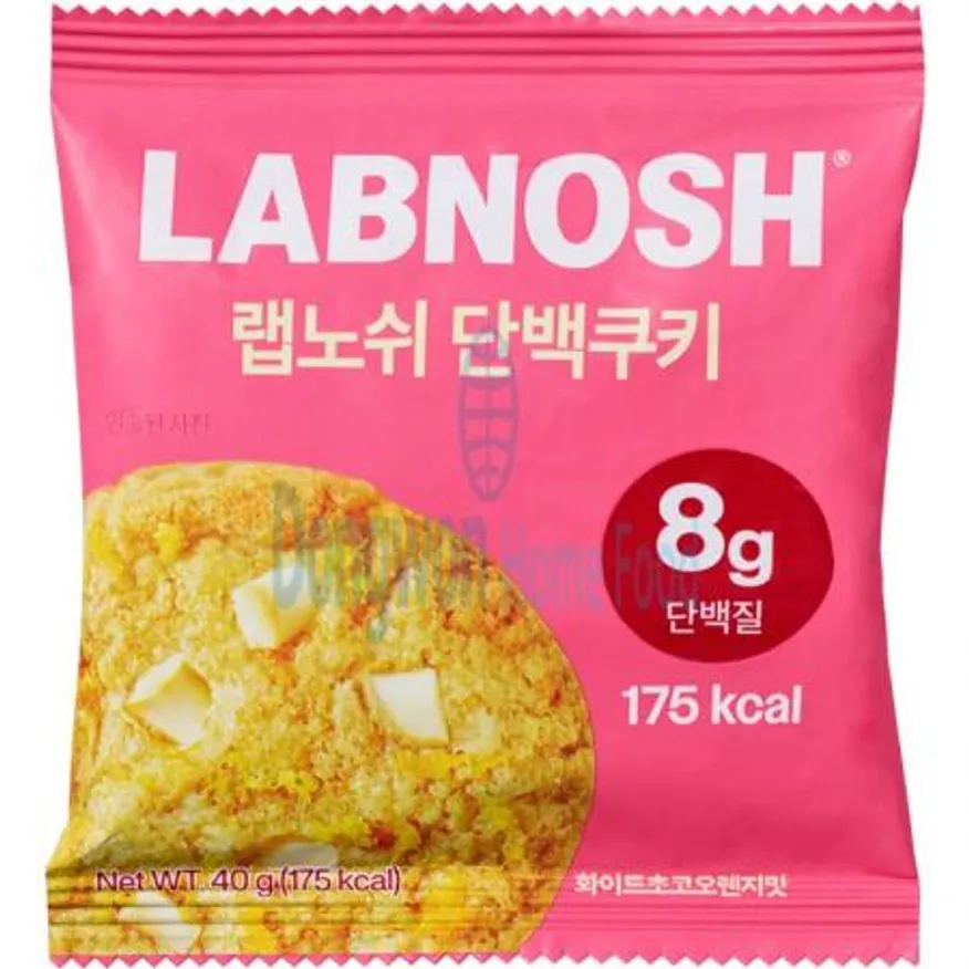(16:30마감(D) 단백쿠키(랩노쉬/화이트초코오렌지/40G*10EA)BOX 이미지
