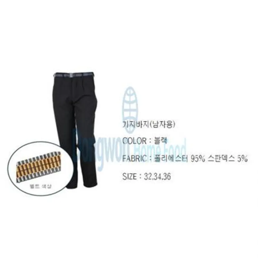 (16:30마감(D) 위생복(하의/기지바지/34인치/검정/1입/남성용)EA 이미지