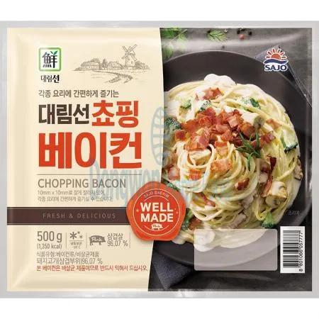 (16:30마감(D) 대림선쵸핑베이컨P(사조/돈육:외국산/냉동/500g)EA 이미지