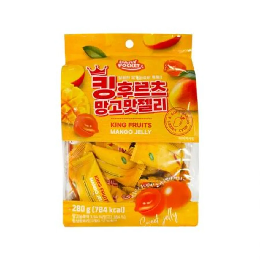 (16:30마감(D) 킹후르츠망고맛젤리(데일리포켓/35입/280g)EA 이미지