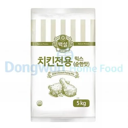 (16:30마감(D) 백설치킨전용믹스(CJ/순한맛/5kg)EA 이미지