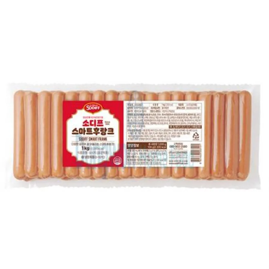 (16:30마감(D) 스마트후랑크35(소디프/냉장/닭고기:국산/1kg)EA 이미지