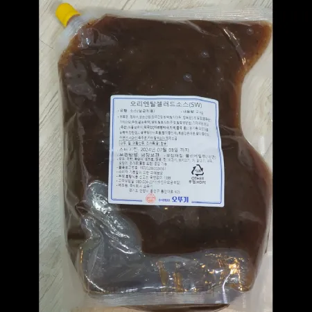 (16:30마감)오리엔탈샐러드소스(SW)(2KG/PAC/오뚜기) 이미지