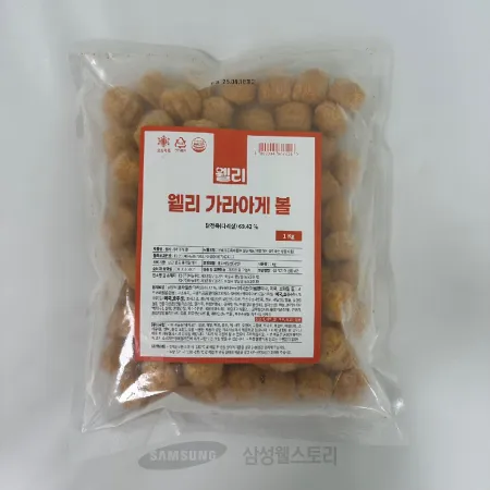 (16:30마감)가라아게볼(웰리)(1KG/PAC/하늘푸드/85~92개입/닭고기:브라질산)