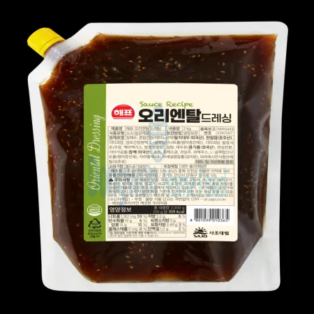 (16:30마감(D) 오리엔탈드레싱(사조/냉장/2kg)EA 이미지