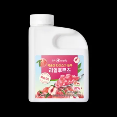 (16:30마감(L)냉동리얼후르츠복숭아L(흥국/1kg) 이미지