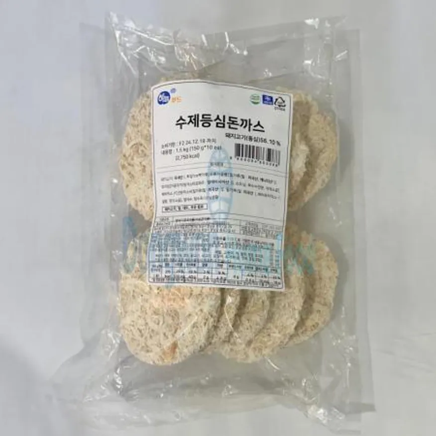 (16:30마감(D) 수제등심돈까스(하늘푸드/돈등심:국내산/150g*10입/1.5kg)EA 이미지