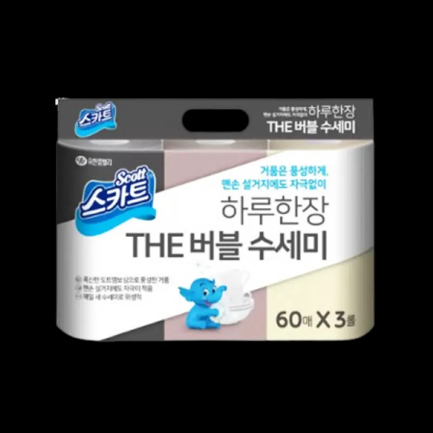코스트코/스카트-일회용수세미 60매 x 3롤 이미지