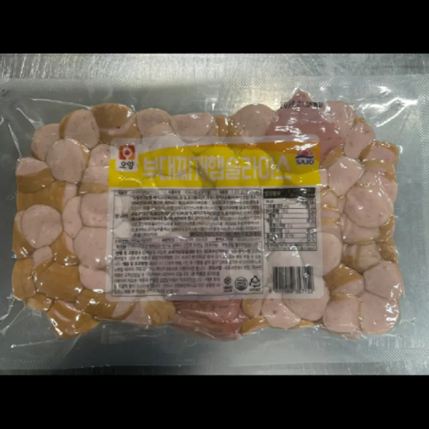 (16:30마감)RTXA부대찌개햄슬라이스(1KG/PA/사조오양/돈육/계육:국산/돈육:국산) 이미지