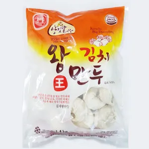 (16:30분마감)아하식품 김치왕만두(냉동 70g*20입 1.4Kg) 이미지