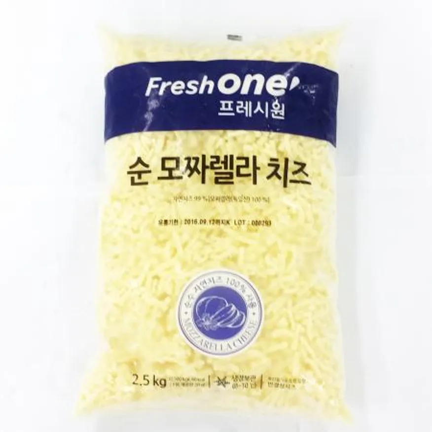 (16:30분마감)프레시원 피자치즈(냉장 순모짜렐라 2.5Kg) 이미지