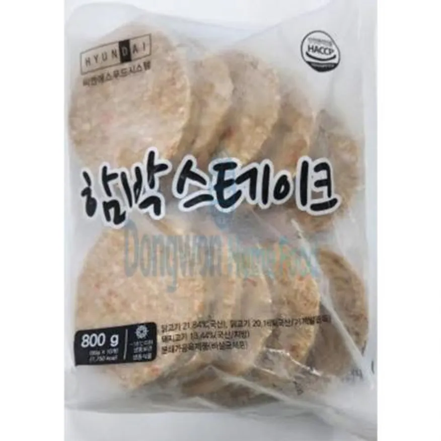 (16:30마감(D) 함박스테이크(씨엔에스/닭고기:국산,돼지고기:국산/800g)EA 이미지