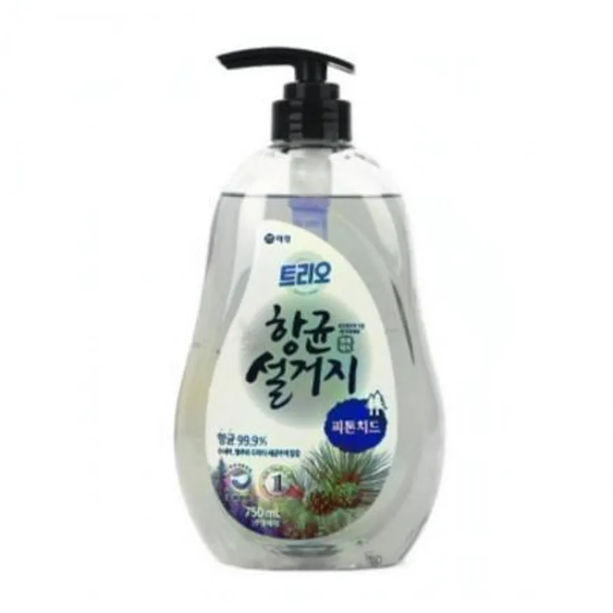 (16:30마감(D) 주방세제(애경/트리오/피톤치드/중성/펌프용기/1종/750ML)EA 이미지