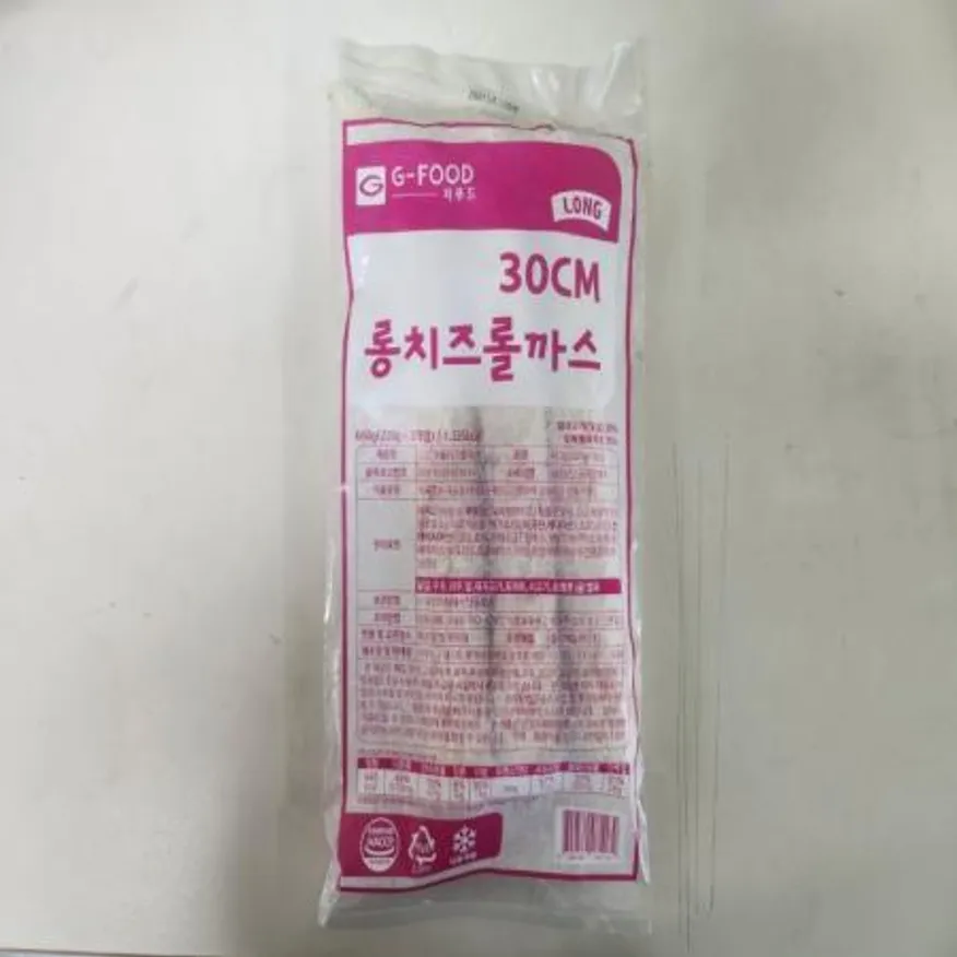 (16:30마감(D) 30CM롱치즈롤까스(지푸드/돼지고기:국내산/220g*3입)EA 이미지