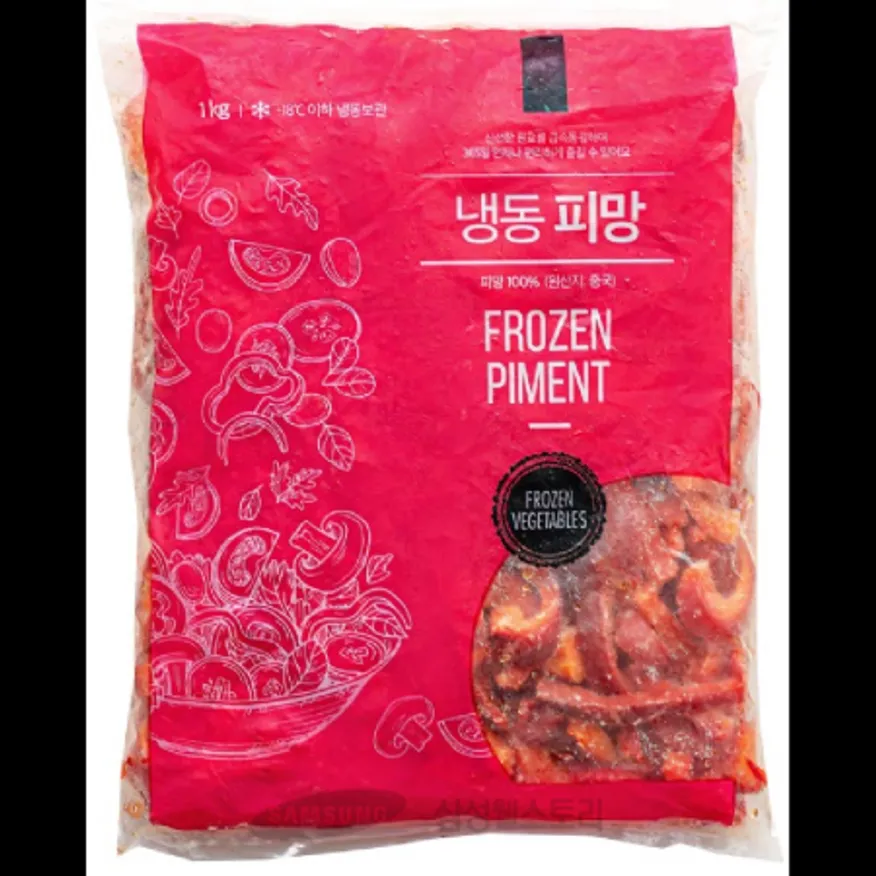 (16:30마감)RTXA냉동홍피망(1CM/1KG/PAC/슬라이스/중국산) 이미지