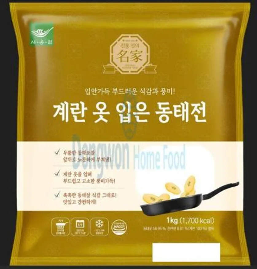 (16:30마감(D) 계란옷입은동태전(사옹원/1KG)EA 이미지