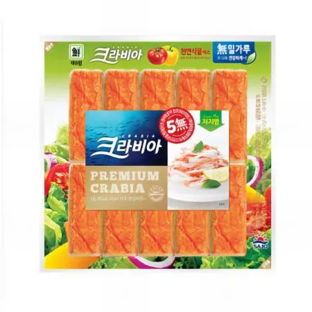 (16:30마감(D) 크라비아맛살(명태연육:미국,러시아/사조대림/180g(18g*10입)EA 이미지
