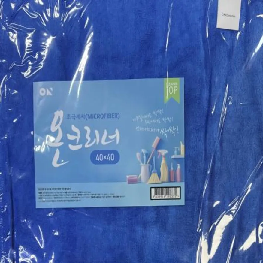 (16:30마감(D) 극세사행주(온크리너/40*40/파란색/10입)EA 이미지
