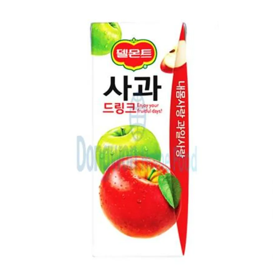 (16:30마감(D) 델몬트사과드링크(롯데칠성/테트라/190ML*32입)BOX 이미지