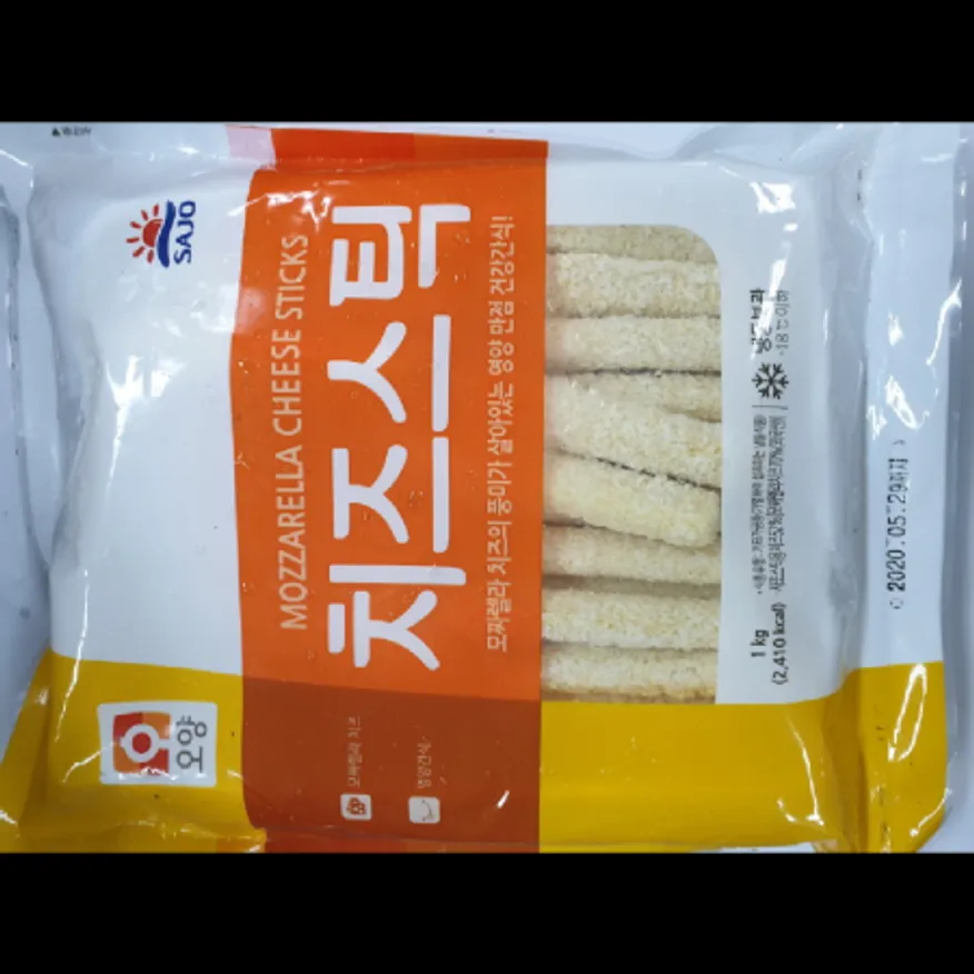 (16:30마감)치즈스틱(1KG(약25G*40EA)/P/DK/사조오양/모짜렐라치즈:외국산) 이미지