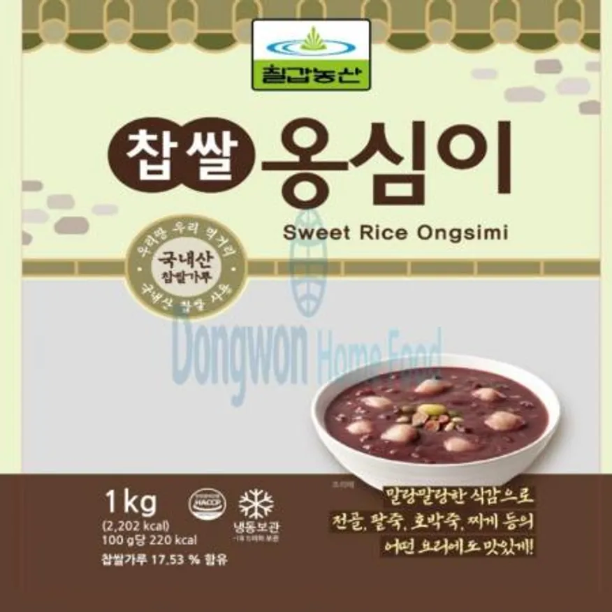 (16:30마감(D) 찹쌀옹심이(칠갑/냉동/1KG)EA 이미지