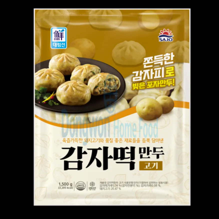 (16:30마감(D) 고기감자떡만두(사조대림/약50입냉동//1.5KG)EA 이미지