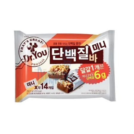 (16:30마감(D) 닥터유미니단백질바(오리온/202G/W)EA 이미지