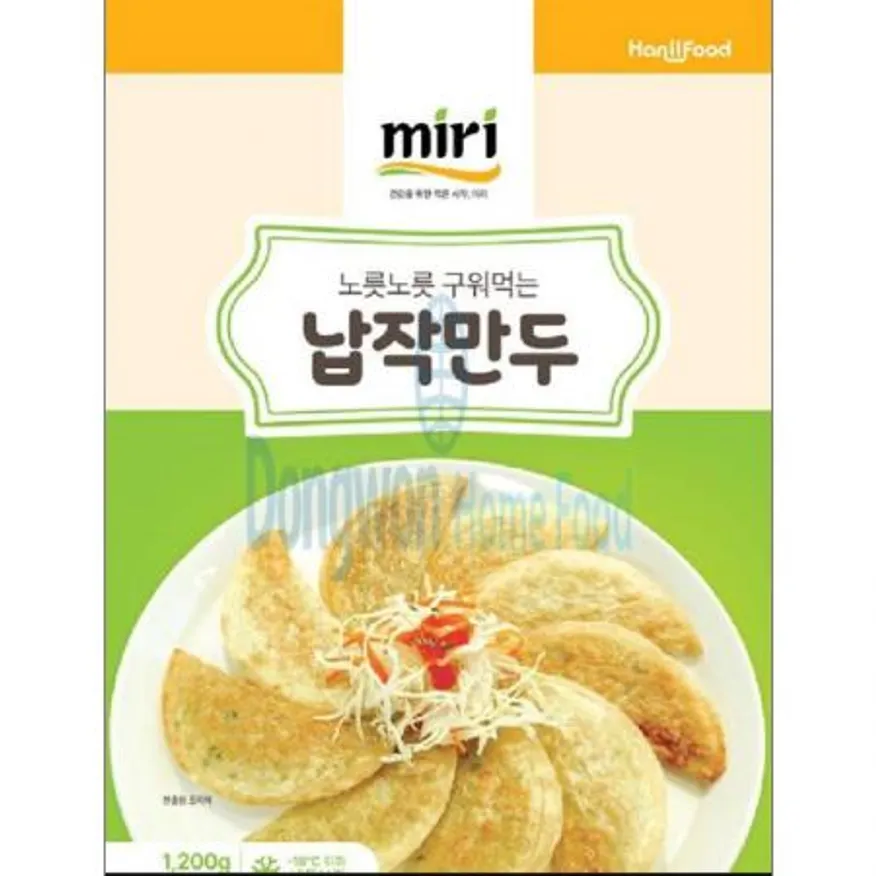 (16:30마감(D) 미리납작만두(한일후드/약76입/1.2KG)EA 이미지