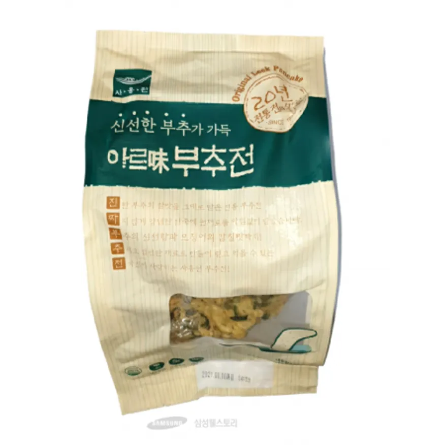 (16:30마감)부추전(대형)(사옹원/1.3KG(약130G*10EA)/오징어:외국산) 이미지
